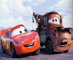 Puzzle Rayo McQueen et Mater