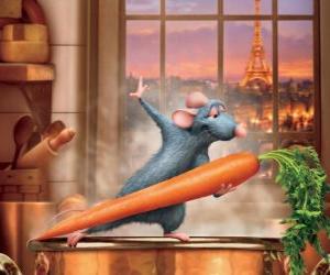 Puzzle Rémy danse avec une carotte