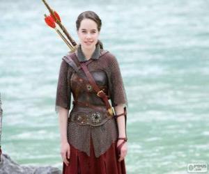 Puzzle Susan Pevensie avec ses armes, arc et flèches