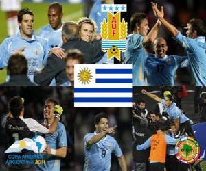 Puzzle Uruguay finaliste, Copa América Argentine 2011