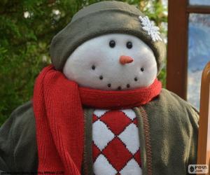Puzzle Visage bonhomme de neige