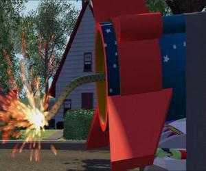 Puzzle Woody tourne sur la fusée est de retour Buzz