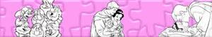 Puzzles de Blanche-Neige et les Sept Nains