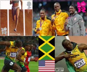 Puzzle 100m hommes Londres 2012