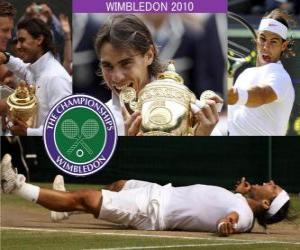 Puzzle 2010 Rafael Nadal champion de Wimbledon