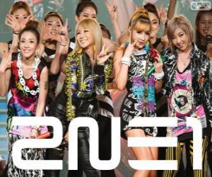 Puzzle 2NE1, groupe féminin sud-coréen