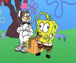 Puzzle SpongeBob avec Sandy