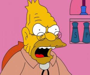 Puzzle Abraham Simpson le père de Homer Simpson