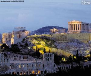 Puzzle Acropole d’Athènes, Grèce