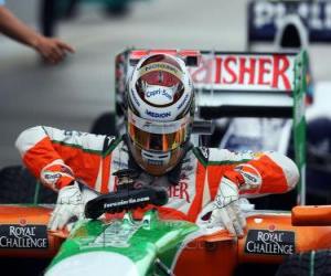 Puzzle Adrian Sutil, Force India