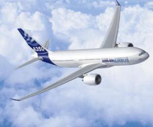 Puzzle Airbus A350 volant