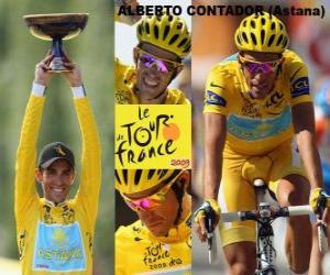 Puzzle Alberto Contador vainqueur le Tour de France 2009