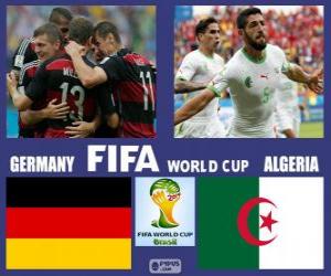 Puzzle Allemagne - Algérie, huitième de finale, Brésil 2014