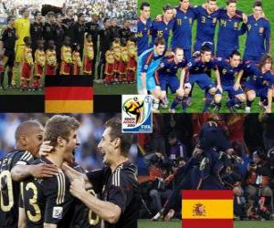 Puzzle Allemagne - Espagne, en demi-finales, Afrique du Sud 2010