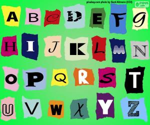 Puzzle Alphabet anglais
