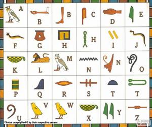 Puzzle Alphabet égyptien