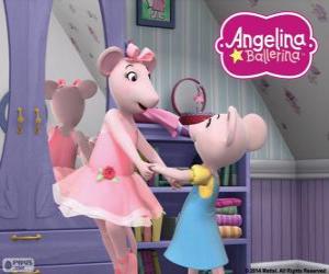 Puzzle Angelina Ballerina et sa soeur bien-aimée Polly