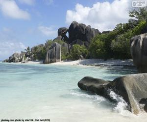 Puzzle Anse Source d’argent, Seychelles