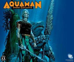 Puzzle Aquaman a été l'un des membres fondateurs de l'équipe de la Ligue de Justice d'Amérique ou JLA