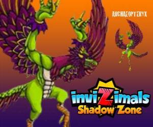 Puzzle Archaeopteryx. Invizimals Shadow Zone. Un dinosaure agressive volant, la mère de tous les oiseaux