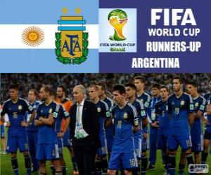 Puzzle Argentine, 2e au classement du Coupe du monde de Football Brésil 2014