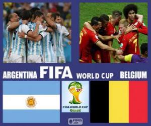 Puzzle Argentine - Belgique, quarts de finale, Brésil 2014