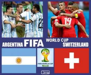 Puzzle Argentine - Suisse, huitième de finale, Brésil 2014