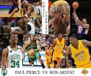 Puzzle Artest NBA final 2009-10, Ailier, Pierce Paul (Celtics) vs Ron (Lakers)