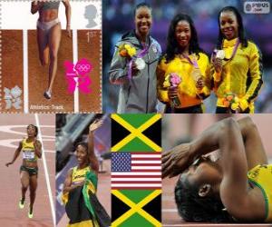 Puzzle Athlétisme 100 m fem Londres 2012