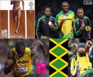 Puzzle Athlétisme 200 m hommes LDN 2012