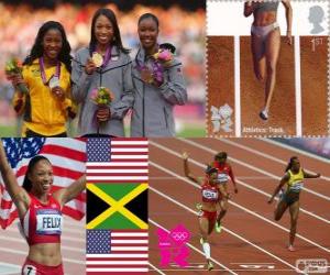 Puzzle Athlétisme 200m femmes LDN 2012