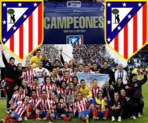 Puzzle Atlético de Madrid champion du Copa del Rey 2012-2013