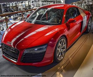 Puzzle Audi R8 rouge