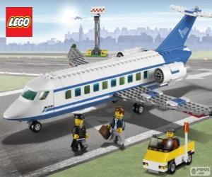 Puzzle Avion de passagers de Lego