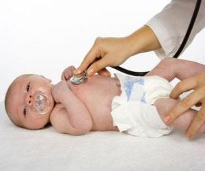 Puzzle Baby's médecin avec une sucette dans sa bouche