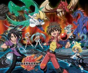 Puzzle Bakugan Brawlers, les guerriers