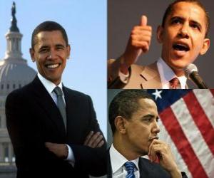 Puzzle Barack Obama le premier président noir occuper le poste des États-Unis d'Amérique