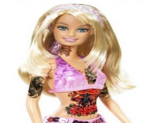 Puzzle Barbie avec des tatouages