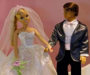 Puzzle Barbie et Ken le jour de leur mariage