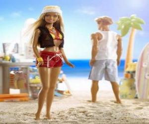 Puzzle Barbie et Ken sur la plage