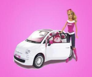 Puzzle Barbie et ses 500 Fiat