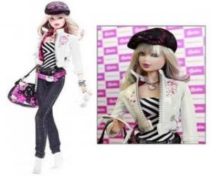 Puzzle Barbie habillée dans Hello Kitty