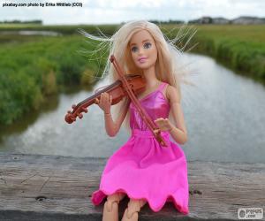 Puzzle Barbie joue du violon