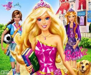 Puzzle Barbie Princesse à l'école