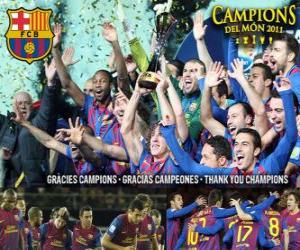 Puzzle Barça, FC Barcelona, Champion Coupe du monde des clubs 2011
