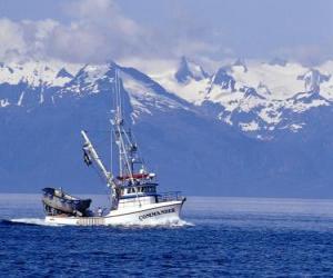 Puzzle Bateau de pêche en Alaska