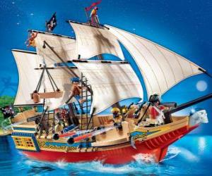 Puzzle Bateau de pirate Playmobil