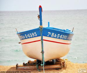 Puzzle Bateau échoué sur la plage