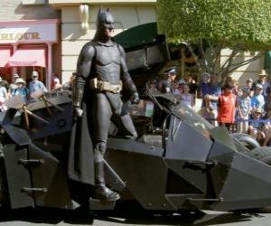 Puzzle Batman dans son Batmobile