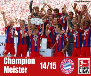 Puzzle Bayern Munich, champion 2014-2015